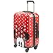 ful Disney Minnie Mouse Printed Polka Dot 21in Luggage Spinner, Red