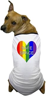 CafePress Safe Space in Heart Dog T Shirt Dog T-Shirt, Pet Clothing, Funny Dog Costume