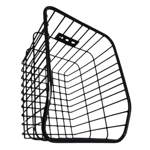 EXQUIMEUBLE 自転車後部用メタルバスケット 取り付け簡単 耐久性のある収納かご 通学や買い物に キッズバイク対応