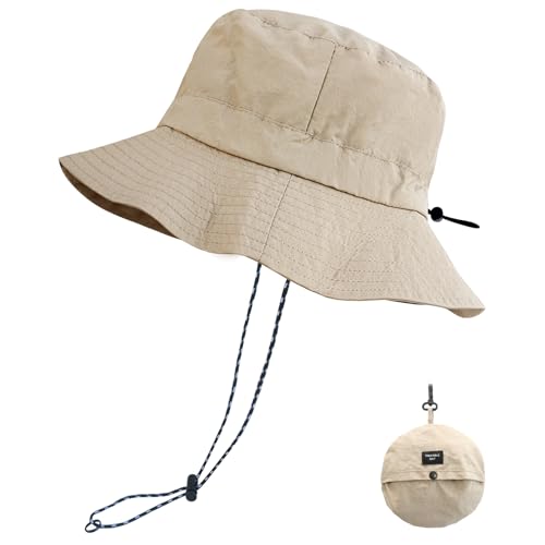 PFFY Packable Sun Bucket Hat for Men Women Outdoor UV Protection Sun...