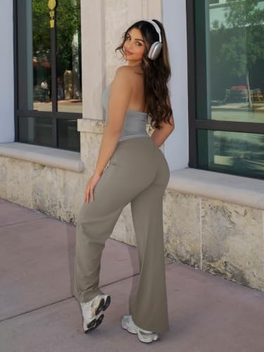 Image of YEOREO Ease Workout Leggings Womens No Front Seam Straight Leggings 29 inch / 31.5 inch / 33 inch / 35 inch High Waist Buttery Eddiy Yoga Pants