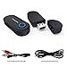 Portable Wireless Bluetooth Home Audio Transmitter Adapter for TV/Projector/Phone/PC/MP3/MP4 Music Players via AUX Cable Powered by USB,Pair with Bluetooth Headphones/Speakers