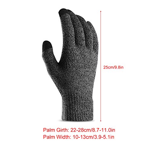 Sangmei Luvas de inverno para homens e mulheres Tela sensível ao toque antiderrapante gel de silicon