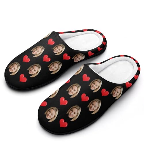 coobopet Pantuflas personalizadas con nombre personalizado, antideslizantes, para mujer y hombre, cálidas y esponjosas.
