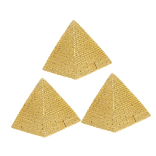 Alipis 3stücke Miniatur-pyramidenornament Aus Kunstharz...