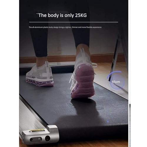 Image of Folding Treadmills 2 in 1 Folding Treadmill, 2.25Hp Under Desk Electric Treadmill, Installation-Free, with Remote Control, Speaker and Led Display