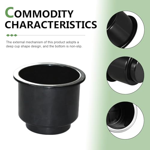 Portavasos Universal para Auto 2 Piezas Negro miniatura 4