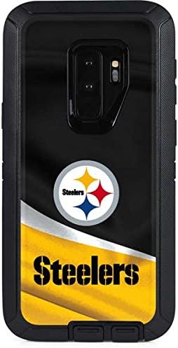 Skinit Decal Skin Compatible with OtterBox Defender Galaxy S9 Plus - Officially Licensed NFL Pittsburgh Steelers Design