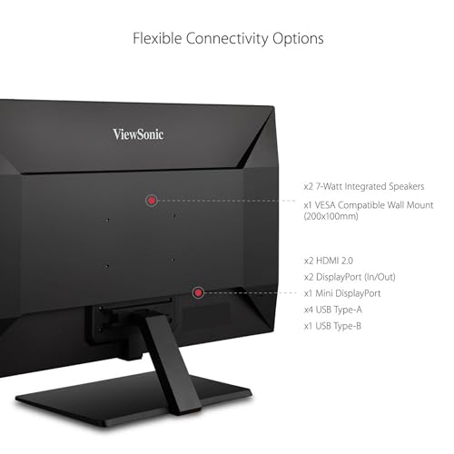 Image of ViewSonic VX4381-4K 43 Inch 4K Monitor, MVA Display with HDR10 for Ultimate Home Entertainment and Large-Format Productivity, Eye Care Technology, HDMI, and DisplayPort Inputs