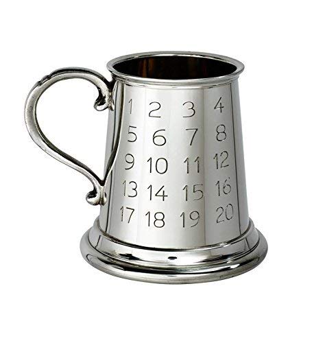 Wentworth Pewter - Pewter Tutor Baby Mug, Christening - Birth Gift Keepsake