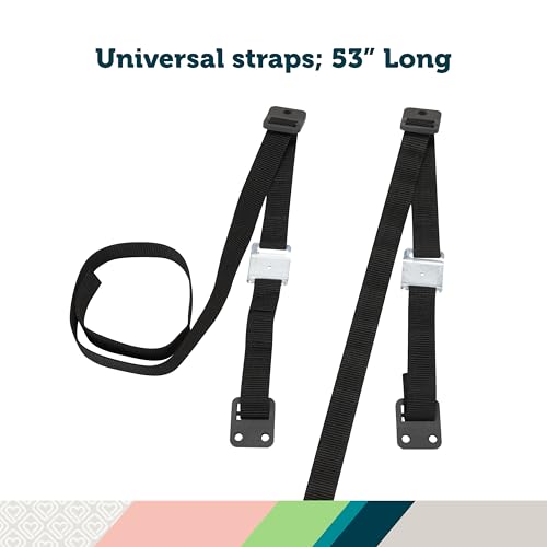 Safety 1st TV & Furniture Safety Straps, Black, 2‑Pack, Screws Included - image 2