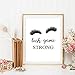 Produktbild Terilizi Moderne Wimpern Mode Leinwand Poster Malerei Wimpern Extensions Print Make-Up Salon Wand Dekorative Für Mädchen Raumdekor D-30X40Cm Kein Rahmen
