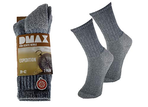 DMAX 6 Paar Expedition Wandersocken für Damen und Herren (43-46,...
