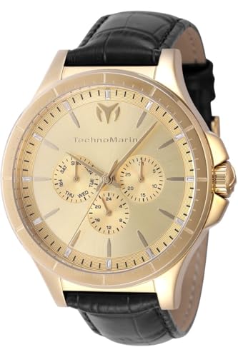 Imagen de Technomarine MoonSun TM-822031 Reloj para Hombre Impermeable Analógico Movimiento Cuarzo Acero Inoxidable con Esfera Azul 45mm