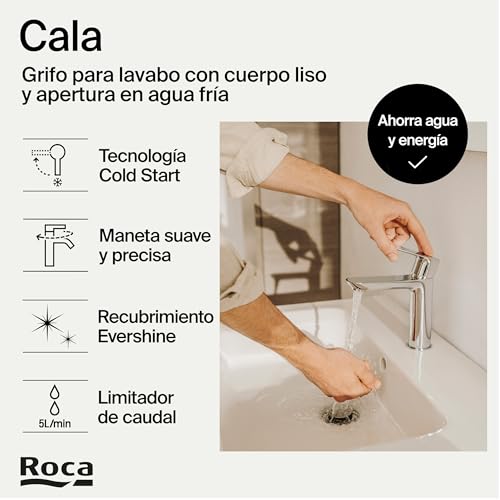 Robinet de lavabo Roca A5A326EC00 mitigeur avec flexibles d'alimentation - 3