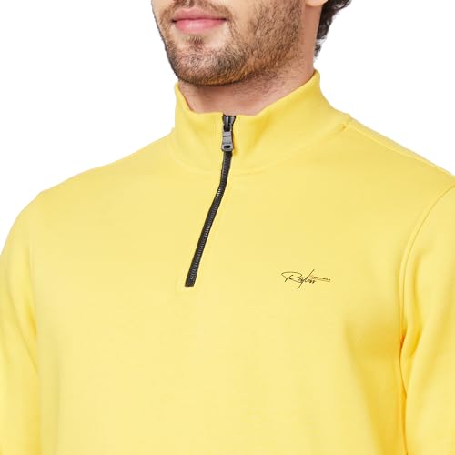 Image of Spykar Blended High Neck Full Sleeve Sweatshirt for Men