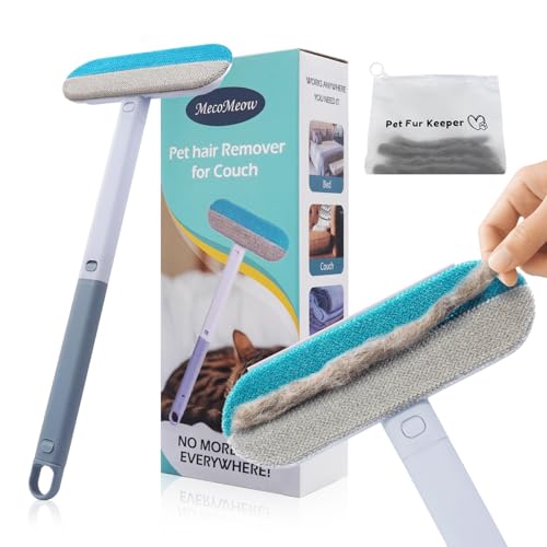 MecoMeow Pet Hair Removal Brush for Couch, Durable, Reusable, Washable