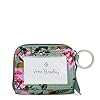 Vera Bradley Damen Baumwolle Petite Zip-Around Geldbörse mit RFID-Schutz, Rosy Outlook – recycelte Baumwolle, Einheitsgröße #2