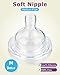 Silicone Nipples for Philips Avent Anti-Colic Baby Bottles,Size 2 Nipple,3m+,Meudim Flow, 4 Count