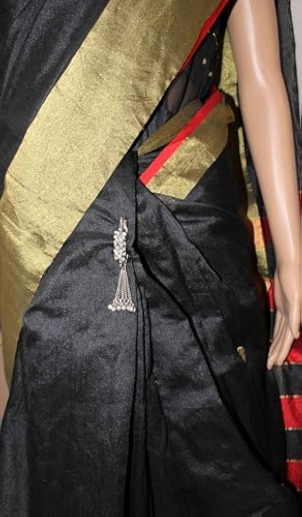 Silver Plated Saree Pin Oxidised Safety Pin