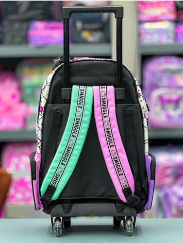 Image of ADSON 3D Embossed School Trolley Bag|Backpack Large School Bag for Boy Girl, Kids School Bag, Travel Backpack for Girl Boy, Ideal for Children Trolley 18 Inch Water Resistant