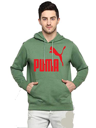 Hoodie Sweatshirt Regular fit Premium Cotton Pullover Bollywood Collection (XL, Green)