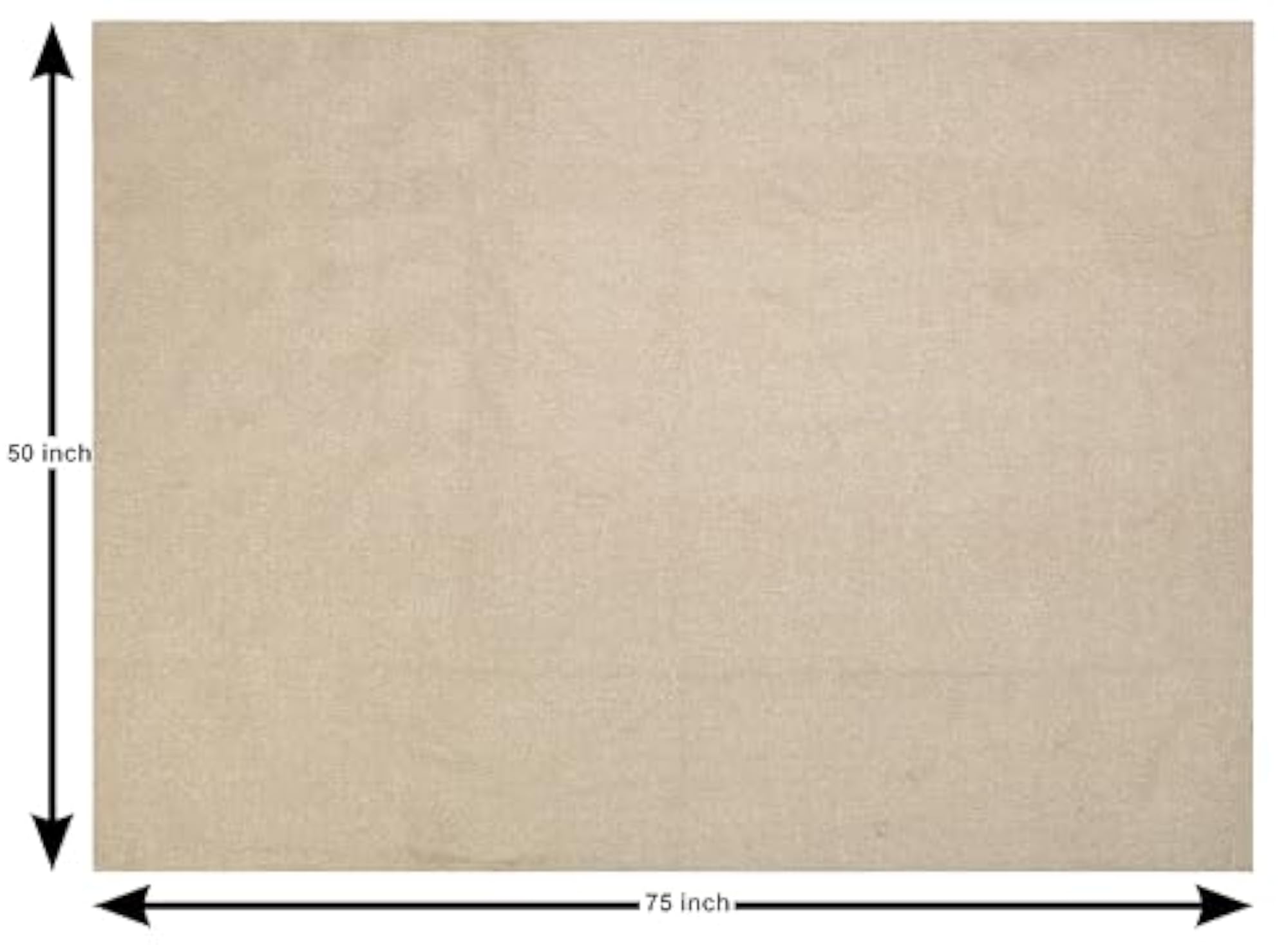 Beige Table Cover Cloth, 50" x 75"
