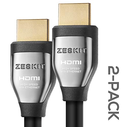 4K HDR HDMI Cable (1.5ft 2-Pack) Cinema Plus 28AWG