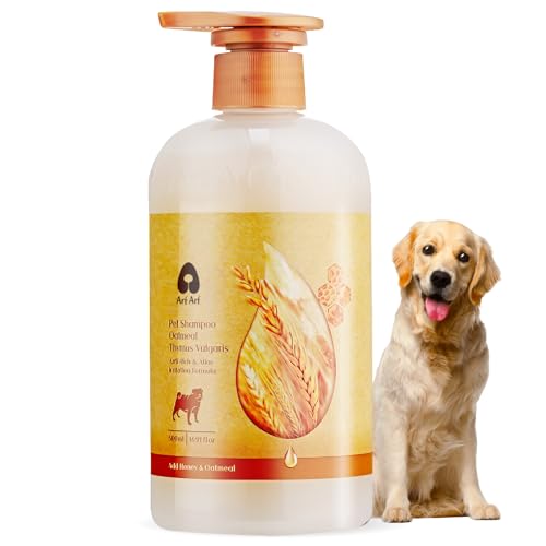 Arf-Arf-Dog-Shampoo-Itch-Relief-Allay-Itch-Irritation-Oatmeal-Formula-16oz-Anti-Itch-for-Allergies-Honey-Infused-Pet-Friendly-Ideal-for-Sensitive-Skin Arf Arf Dog Shampoo Itch Relief Allay Itch Irritation Oatmeal Formula 16oz Anti Itch for Allergies Honey Infused Pet Friendly Ideal for Sensitive Skin