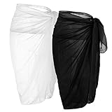 CHIC DIARY Women Swimwear Chiffon Pareo Beach Cover Up Bikini Sarong Swimsuit Wrap Skirts