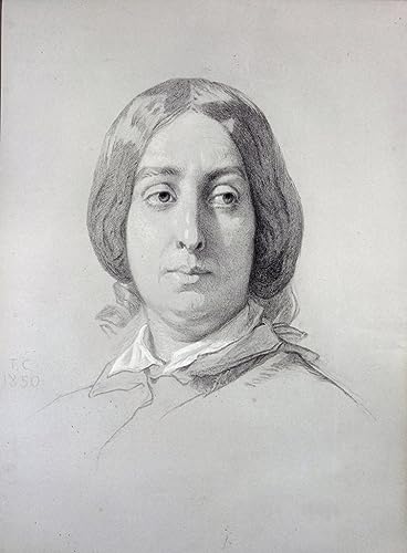 Poster George Sand Aurore Dupin toile 50x70cm artiste
