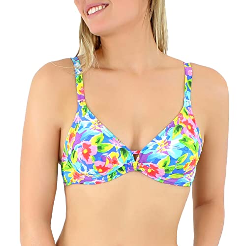 Haut de maillot triangle Maddalena Janine Robin bleu taille 105EF avec armatures