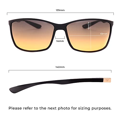 Non-Polarized lightweight Golf Sunglasses PK1 for Men & Women - Dual-Zone Lens Technology3
