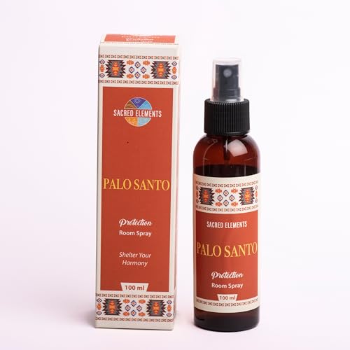 Sacred Elements Palo Santo Room Spray | Natural Purifying Mist for Energy Clearing Negativity Release Spiritual Balance & Aromatherapy | 3.38 Fl Oz / 100ml Non-Toxic Air Freshener