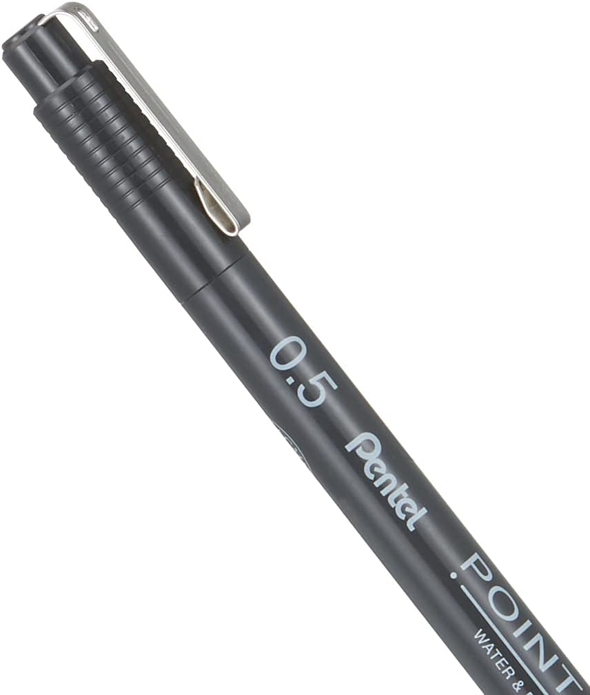 Pentel Pointliner Pigmented Calibrated Marker, 0.5 mm Tip