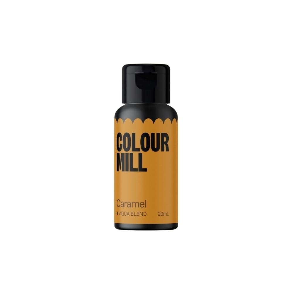 Colour Mill Aqua Blend Food Colouring Caramel: Next Generation Water Based Liquid Food Colours - 20 ml