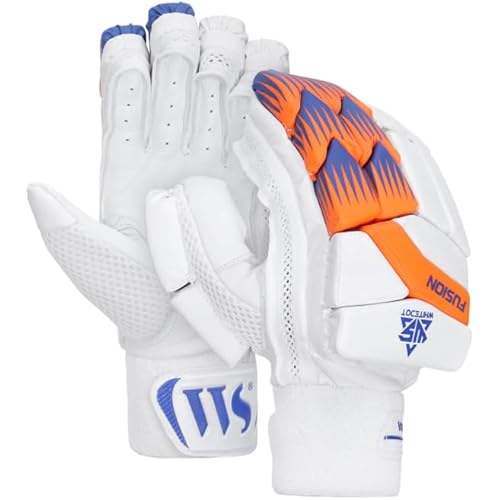 Falcon Cricket Batting Gloves for Pro Players (White, Youth, Right)