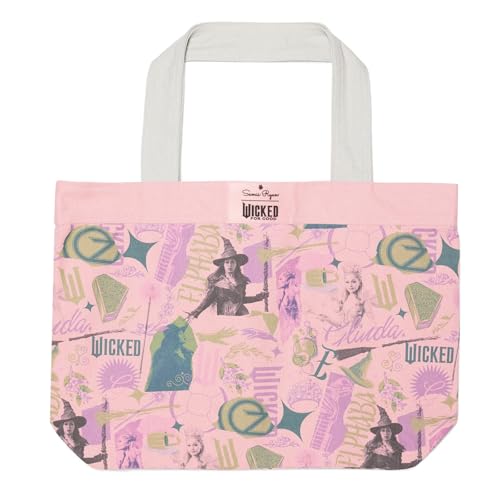 Bolso tipo tote Samii Ryan Wicked x Elphaba y Glinda, rosa miniatura 3