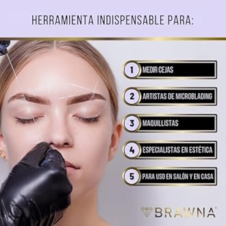 BRAWNA 30 Meters White and Pink Eyebrow and Lip Mapping String - Brow Measuring Tool - PMU Supplies - Microblading Kit - Brow Lamiantion and Henna Supplies - 4 pack