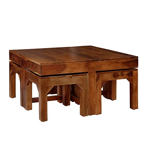 Image of Sheesham Wood Coffee Table (7)