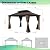 Domi 10'x12' Hardtop Gazebo, Outdoor Metal Gazebo with Galvanized Steel Double Roof, Curtains & Netting, Permanent Pavilion for Patio, Backyard, Party, Outdoor Dining, Brown