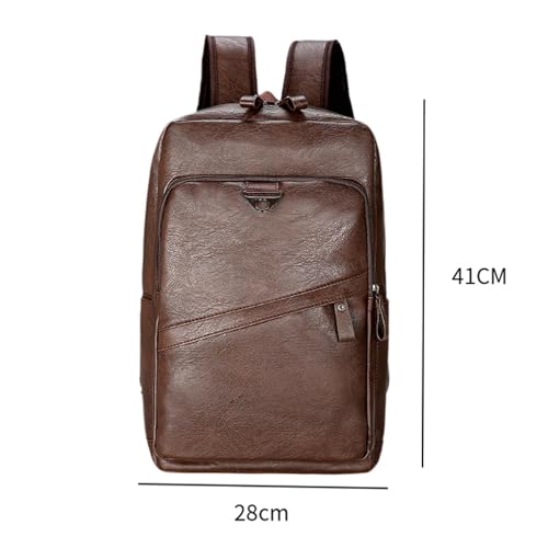 Mochila de viaje Qianly diseño vintage marrón miniatura 5