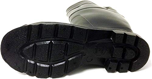 R-303 Men's Rain Boots Black Rubber Waterproof Knee Slip-Resistant Snow Work Shoe4