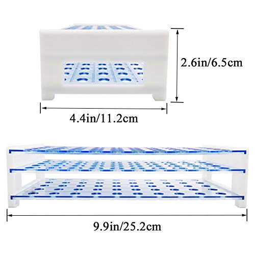 Panxxsen BJHKFGUYI 50Pcs Clear Plastic Test Tubes thumb #2
