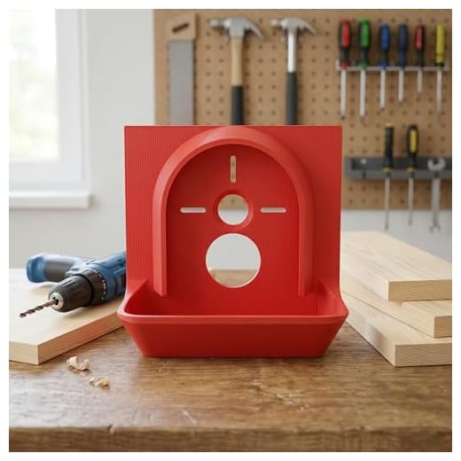 Dust Collector, Red 3D Printer Accessories, Wall Mounted Drill Press Extraction System And Drill Dust Collector Dril Hole Digger Fittings For Clean Woodworking Maintenance Tasks