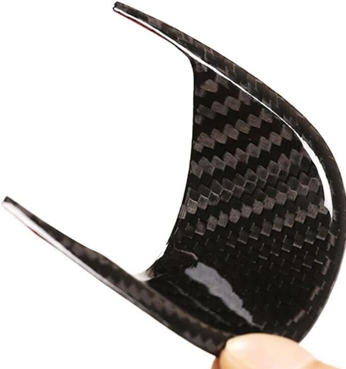 Real Black Full Carbon Fiber Interior Dashboard Clock Cover Trim Fit for Maserati Ghibli 2014-2021