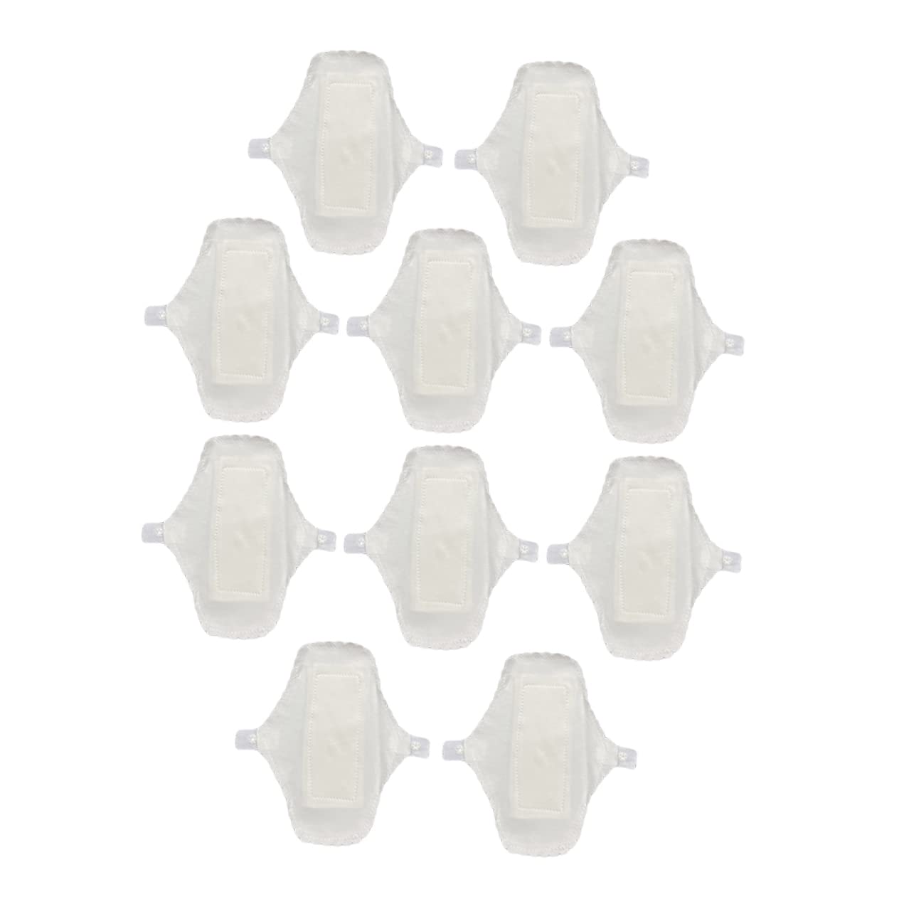 FRCOLOR Protector de Bragas Menstruales de Algodón Reutilizable para Uso Diario, 10 Piezas Tela de Algodón Lavable y Diseño Cómodo para Mujeres y Niñas