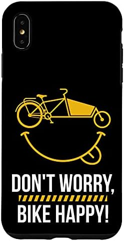 Amazon Iphone Xs Max カーゴバイク 絵文字 面白い引用句 Don T Worry Bike Happy Pun スマホケース 家電 カメラ オンライン通販