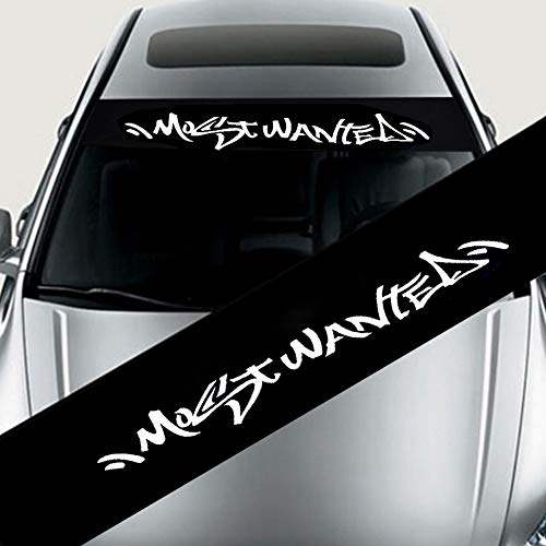 Hlyjoon Voiture Avant Arrière Fenêtre Pare-Brise Decal Autocollant Couverture Styling Décoration PVC matériel Windows Decal Autocollants Résistant À La...