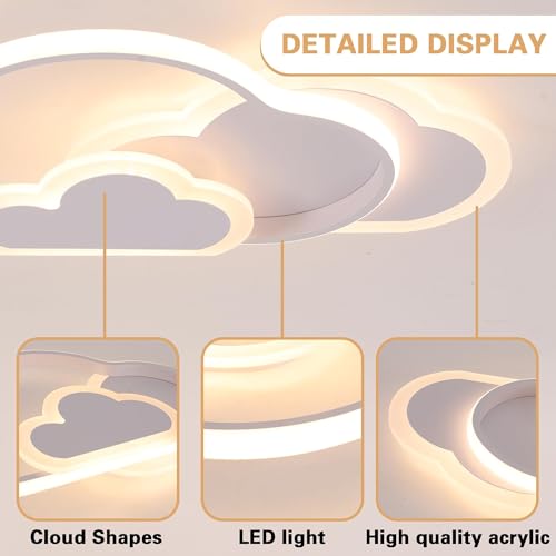 Plafonnier nuage dimmable avec réglage de luminosité précis - 4
